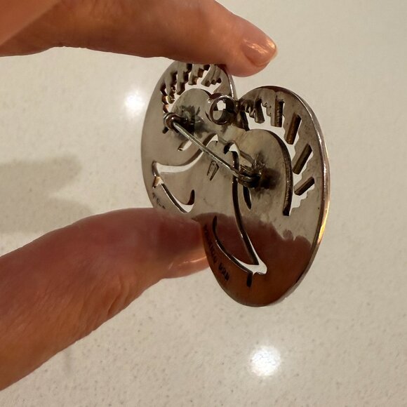 TAXCO 925 STERLING SILVER Pendant BROOCH - Picture 2 of 12